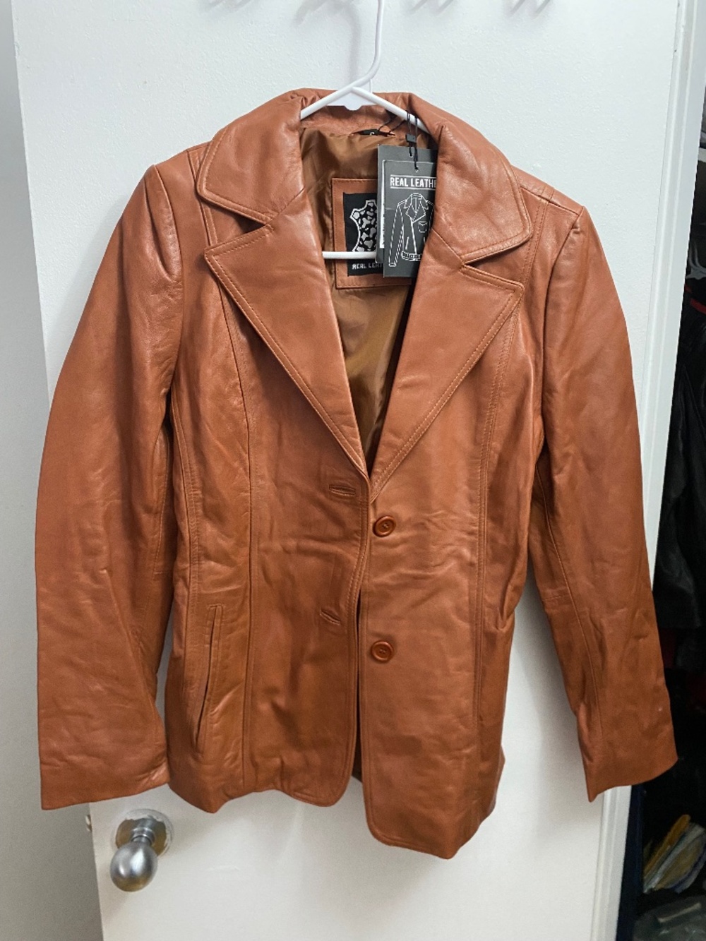 Real Leather Tan Suede Cafe Racer Jacket - Genuine Leather -